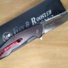 Hen & Rooster HRI-300R Tasmanian - Contoured G10/Carbon Fiber Handle - Ball-Bearing Linerlock, and Reversible Belt Clip[Unused/NIB]
