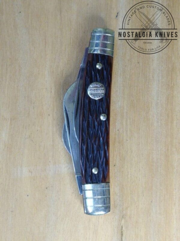Vintage H. Boker & Co. Solingen Tree Brand, 1975 Congress 4 Blade Pocket Knife with Jigged Bone Handle[Used – Pristine Mint Cond.] Böker