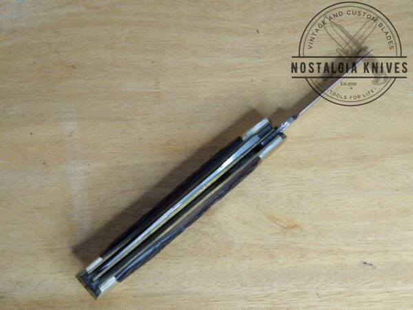 Vintage Kutmaster Utica, NY, Medium 2 Blade Jack-knife with Jigged Delrin Scales, Brass Liners and Pins [Unused – Pristine Cond.] Collectible Knives