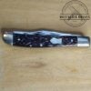 Vintage Kutmaster - Utica, NY - Small 3 Blade Stockman with Jigged Delrin Scales, Brass Liners and Pins [Unused - Pristine Cond.]