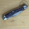 Vintage Kutmaster - Utica, NY - Small 3 Blade Stockman with Jigged Delrin Scales, Brass Liners and Pins [Unused - Pristine Cond.] - Image 4