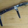 Vintage Kutmaster - Utica, NY - Small 3 Blade Stockman with Jigged Delrin Scales, Brass Liners and Pins [Unused - Pristine Cond.] - Image 8