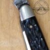 Vintage Utica Kutmaster NY, USA - Small 3 Blade Stockman with Jigged Bone Scales, Brass Liners and Pins [Used - Mint Cond.] - Image 2