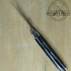 Vintage Utica Kutmaster NY, USA - Small 3 Blade Stockman with Jigged Bone Scales, Brass Liners and Pins [Used - Mint Cond.] - Image 3