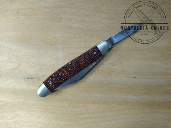 Vintage Ulster USA Jigged Bone Medium Serpentine 2 Blade Jack-knife[Used – Mint Cond.] Collectible Knives cutlery