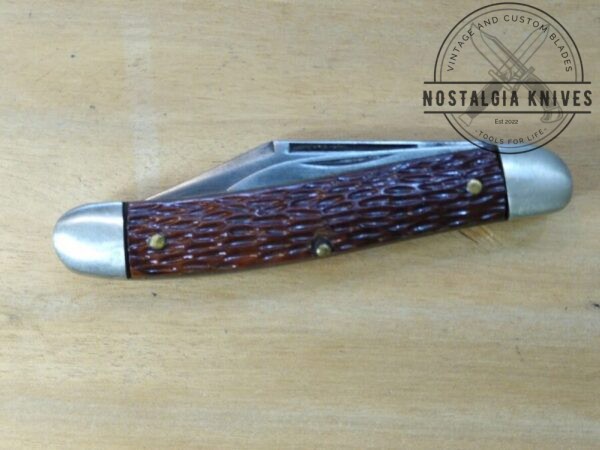 Vintage Ulster USA Jigged Bone Medium Serpentine 2 Blade Jack-knife[Used – Mint Cond.] Collectible Knives cutlery