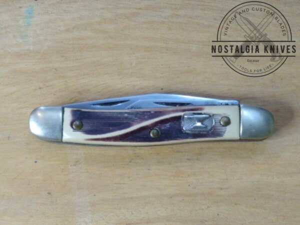 Vintage Colonial Prov. RI, Anvil Brand USA Pat. #3317996 – 2 Blade Pocket Knife [Used – Near Mint Cond.] Anvil Brand