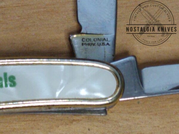 Vintage Colonial 2.75″ Serpentine 2 Blade ‘ USS Agri-Chemicals’ Advertisement Pocket Knife [Used – Pristine Mint Cond.] Collectible Knives cutlery