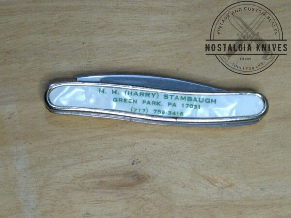 Vintage Colonial 2.75″ Serpentine 2 Blade ‘ USS Agri-Chemicals’ Advertisement Pocket Knife [Used – Pristine Mint Cond.] Collectible Knives cutlery