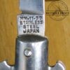Vintage Small Lock-back Fish-Tail Pocket Knife Made In Japan Smooth Black Handle [Used - Pristine Cond.] - Image 4
