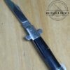 Vintage Small Lock-back Fish-Tail Pocket Knife Made In Japan Smooth Black Handle [Used - Pristine Cond.] - Image 2