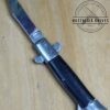 Vintage Small Lock-back Fish-Tail Pocket Knife Made In Japan Smooth Black Handle [Used - Pristine Cond.] - Image 5