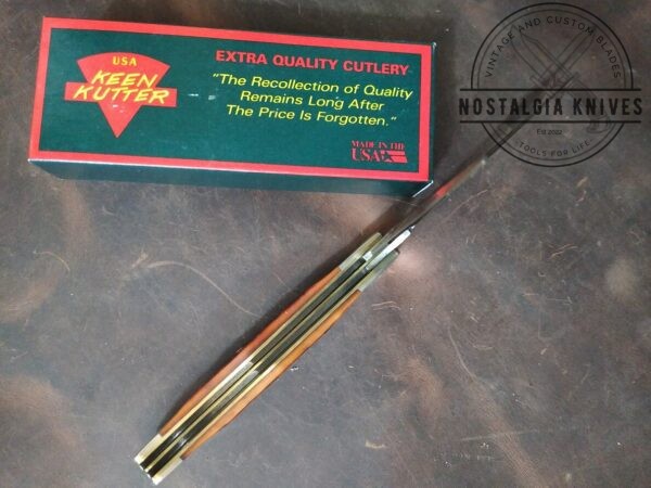 Vintage Keen Kutter Large 7.5″ Trapper with Jigged Bone Handle USA 92 Folding Pocket Knife In Original Packaging [Unused/NIB – Pristine Mint Cond.] Collectible Knives