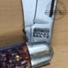 Vintage Utica Kutmaster NY, USA T2 - Large 3 Blade Stockman with Jigged Bone Scales, Brass Liners and Pins [Used - Pristine Cond.] - Image 8