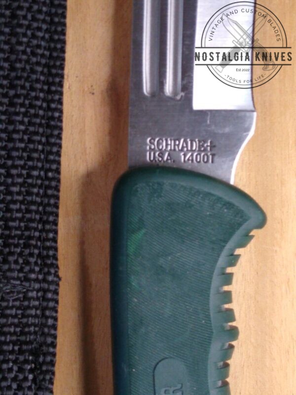 Schrade Old Timer 140OT Large  10.75″ Trail Boss Safe-T-Grip Handle Fixed Blade Knife – Made in USA [Used Pristine Cond.] Everyday Carry[EDC]