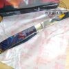 Steel Warrior 'God Bless America' Red/White/Blue Handle Trapper Knife SW-108GBA - 58 - 58 Rockwell [Unused/NIB - Pristine Mint Cond.] - Image 5