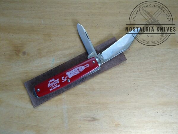 Vintage Coca-Cola promotional 2 Blade Jack Knife – 1950’s Collector Knife [Used – Pristine Cond.] Collectible Knives boker
