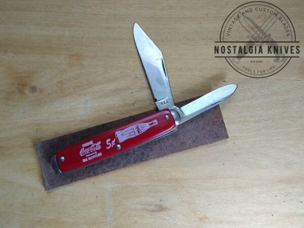 Vintage Coca-Cola promotional 2 Blade Jack Knife – 1950’s Collector Knife [Used – Pristine Cond.] Collectible Knives boker