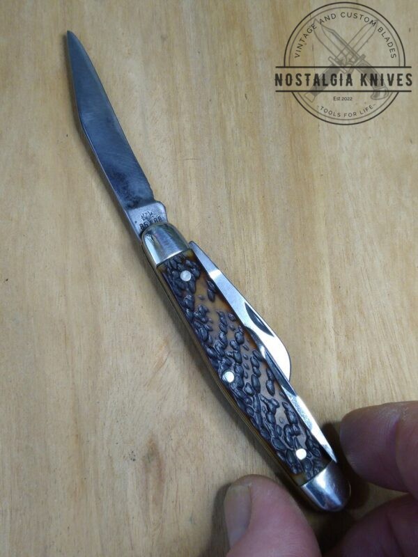 Vintage Böker USA Tree Brand Jigged Bone Handle 8588 medium 3 Blade Stockman Knife – 1975  [Used – Mint Cond.] Böker campgear