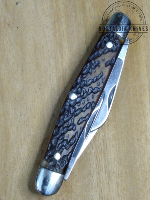 Vintage Böker USA Tree Brand Jigged Bone Handle 8588 medium 3 Blade Stockman Knife – 1975  [Used – Mint Cond.] Böker campgear