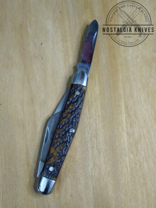 Vintage Böker USA Tree Brand Jigged Bone Handle 8588 medium 3 Blade Stockman Knife – 1975  [Used – Mint Cond.] Böker campgear