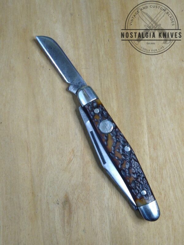 Vintage Böker USA Tree Brand Jigged Bone Handle 8588 medium 3 Blade Stockman Knife – 1975  [Used – Mint Cond.] Böker campgear