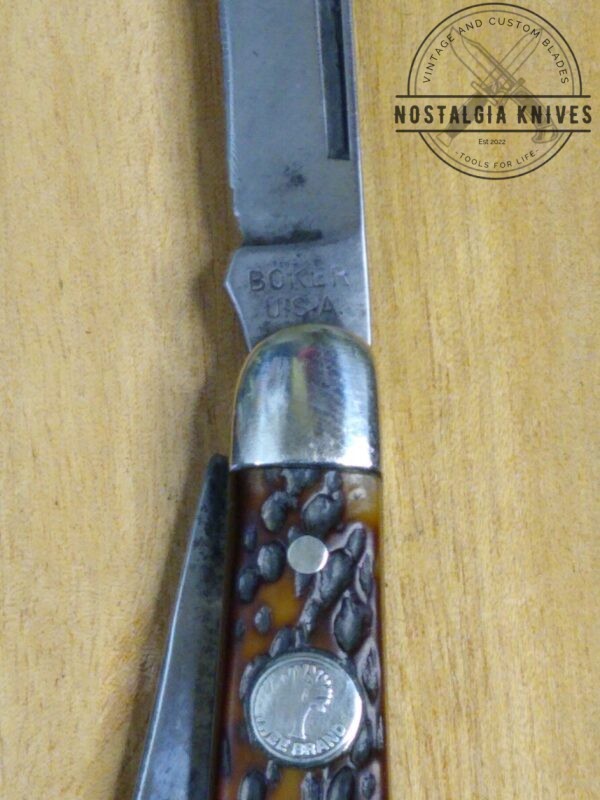 Vintage Böker USA Tree Brand Jigged Bone Handle 8588 medium 3 Blade Stockman Knife – 1975  [Used – Mint Cond.] Böker campgear