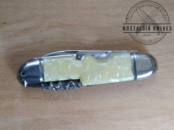 Vintage Jowika Camping Knife with Cracked Ice Handle – 1950’s Era Republic of Ireland [Used – Near Mint Cond.] Camp/Scout Knives cutlery