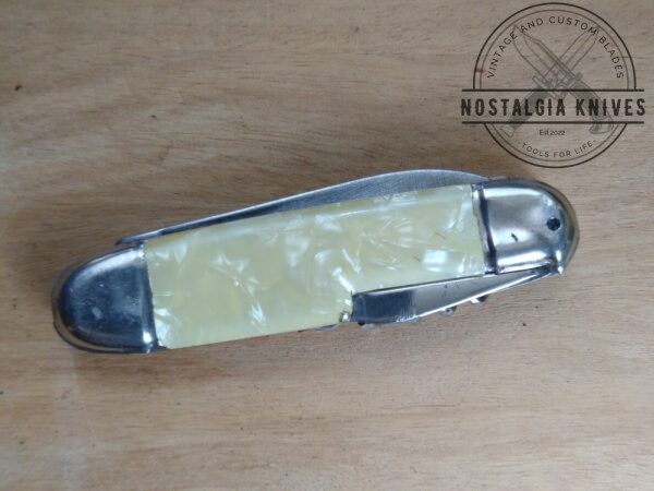 Vintage Jowika Camping Knife with Cracked Ice Handle – 1950’s Era Republic of Ireland [Used – Near Mint Cond.] Camp/Scout Knives cutlery