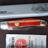 Böker Solingen 2626CS SMKW Candy Stripe Trapper Folding Knife with Orig. Box[Unused - Pristine Cond.]