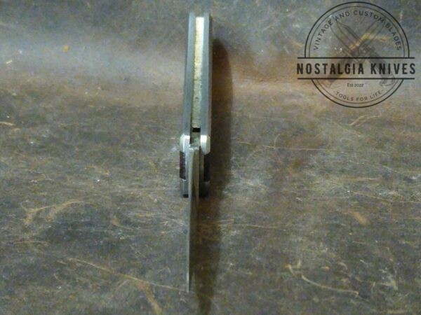 Vintage Klein Tools 44032 Small Single Blade Lock-back pocket knife with Wood Inlay Handle [Used – Mint Cond.] Everyday Carry[EDC]