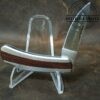 Vintage Klein Tools 44032 Small Single Blade Lock-back pocket knife with Wood Inlay Handle [Used - Mint Cond.] - Image 7