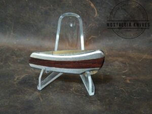 Vintage Klein Tools 44032 Small Single Blade Lock-back pocket knife with Wood Inlay Handle [Used - Mint Cond.]