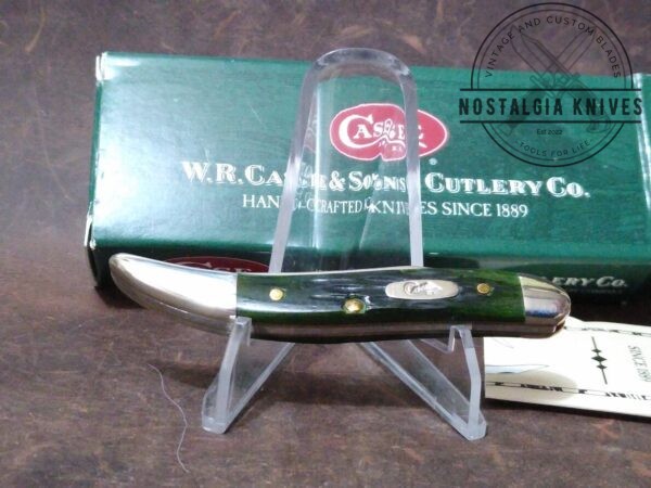 Case XX™ USA – Texas Toothpick Pocket Knife with Jigged Green Bone Handle, in Original Box 610096SS – Yr 2002 [Unused – Pristine Mint Cond.] Case XX™ boker