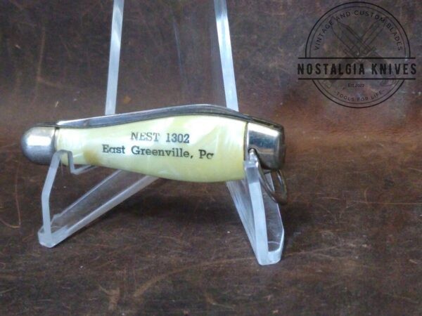 Vintage Hammer Brand Small Single Blade ‘Bowling Pin’ Pocket Knife with Bail[Used- Pristine Cond.] Collectible Knives boker
