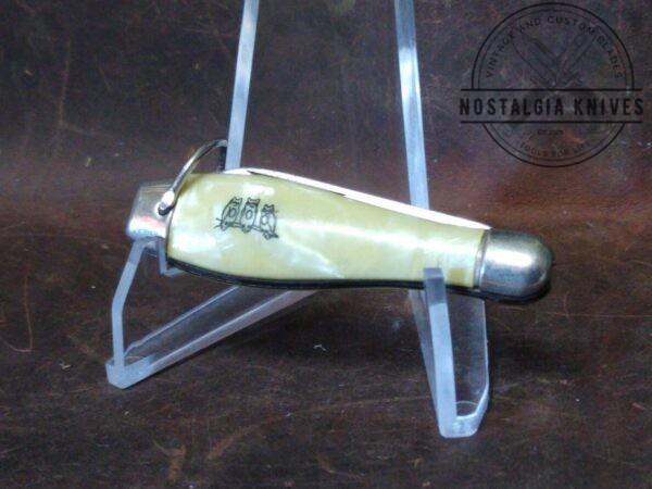 Vintage Hammer Brand Small Single Blade ‘Bowling Pin’ Pocket Knife with Bail[Used- Pristine Cond.] Collectible Knives boker