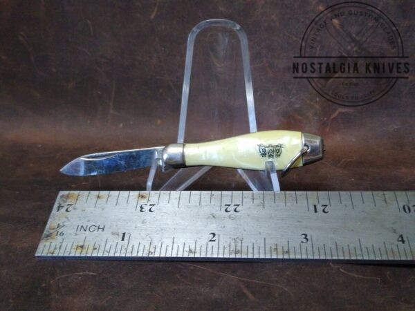 Vintage Hammer Brand Small Single Blade ‘Bowling Pin’ Pocket Knife with Bail[Used- Pristine Cond.] Collectible Knives boker