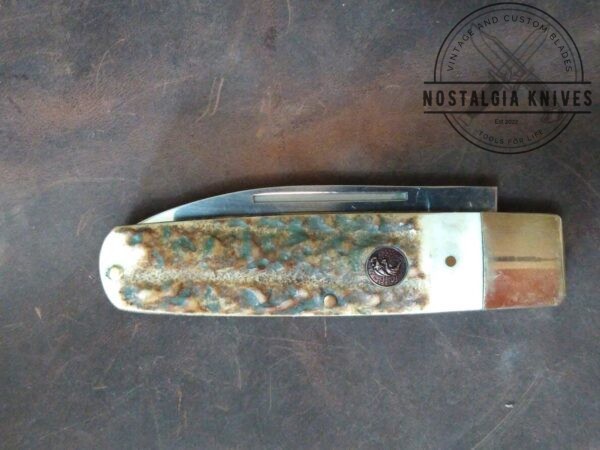 Hen and Rooster Barlow Stag HR271DS – Handcrafted in Spain, Single Blade Pocket Knife Genuine Dear Stag Handle[Unused – Pristine Cond.] Collectible Knives boker