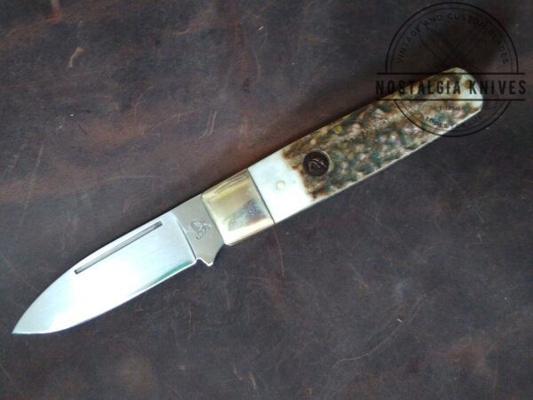 Hen and Rooster Barlow Stag HR271DS – Handcrafted in Spain, Single Blade Pocket Knife Genuine Dear Stag Handle[Unused – Pristine Cond.] Collectible Knives boker