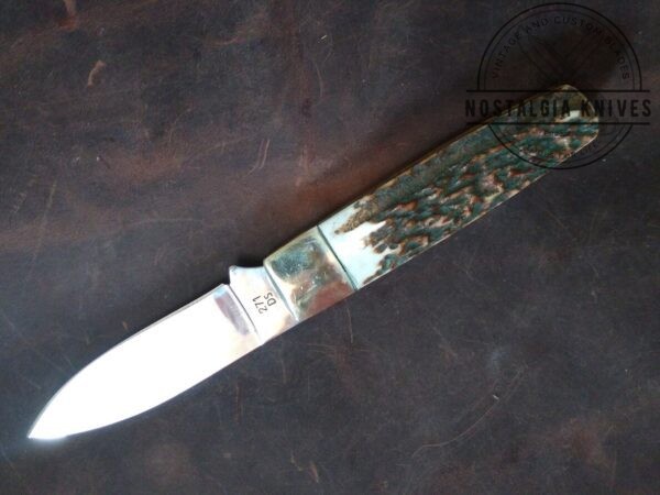 Hen and Rooster Barlow Stag HR271DS – Handcrafted in Spain, Single Blade Pocket Knife Genuine Dear Stag Handle[Unused – Pristine Cond.] Collectible Knives boker