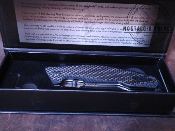 Hen & Rooster HRI-300B Tasmanian – Contoured G10/Carbon Fiber Handle – Ball Bearing Liner-lock, and Reversible Belt Clip[Unused/NIB] Everyday Carry[EDC] boker