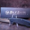 Hen & Rooster HRI-300BL Tasmanian - Contoured G10/Carbon Fiber Handle - Ball Bearing Liner-lock, and Reversible Belt Clip[Unused/NIB] - Image 4