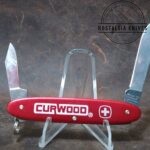 Wenger Aluminum Patriot Swiss Army Knife w/case - Handle Etched 'Curwood - A Bemis Company'[Used - Mint Cond.]