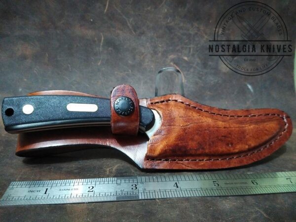 Schrade Old Timer ‎152OT Sharpfinger Fixed Blade Knife w/Leather Sheath in Original Box[Unused-Pristine Cond.] Everyday Carry[EDC] boker