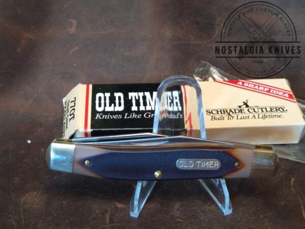 Vintage Schrade USA Old Timer 77OT Large 2 Blade Improved Muskrat Small Game Pocket Knife In Orig. Packaging [Unused – Pristine Mint Cond.] Collectible Knives boker