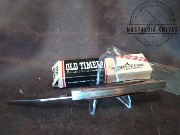 Vintage Schrade USA Old Timer 77OT Large 2 Blade Improved Muskrat Small Game Pocket Knife In Orig. Packaging [Unused – Pristine Mint Cond.] Collectible Knives boker