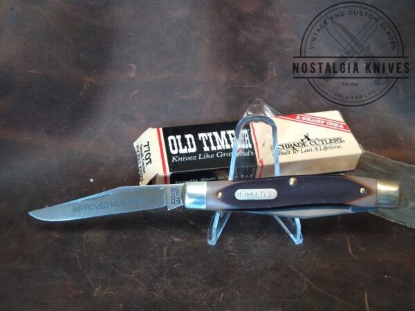 Vintage Schrade USA Old Timer 77OT Large 2 Blade Improved Muskrat Small Game Pocket Knife In Orig. Packaging [Unused – Pristine Mint Cond.] Collectible Knives boker