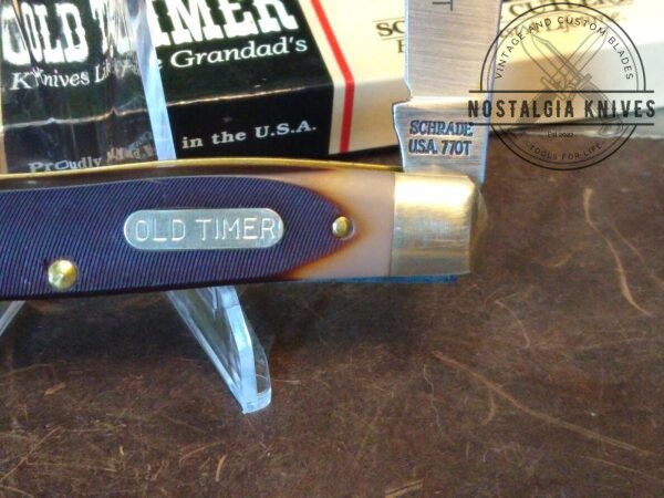 Vintage Schrade USA Old Timer 77OT Large 2 Blade Improved Muskrat Small Game Pocket Knife In Orig. Packaging [Unused – Pristine Mint Cond.] Collectible Knives boker