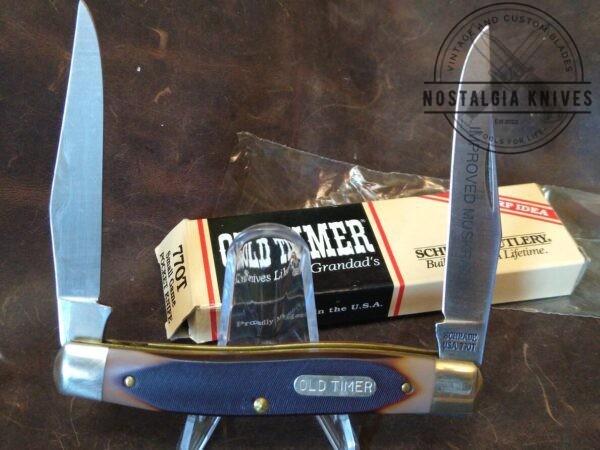 Vintage Schrade USA Old Timer 77OT Large 2 Blade Improved Muskrat Small Game Pocket Knife In Orig. Packaging [Unused – Pristine Mint Cond.] Collectible Knives boker