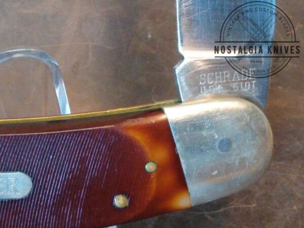 Vintage Schrade Old Timer U.S.A. – 51OT Big Timer “Fat Boy” Lockback Knife[Used – Near Mint Cond.] Collectible Knives boker